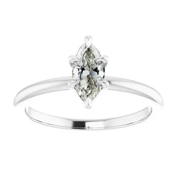 Luxuriöser Diamant Solitär-Verlobungsring – 1 Karat 14K Weißgold