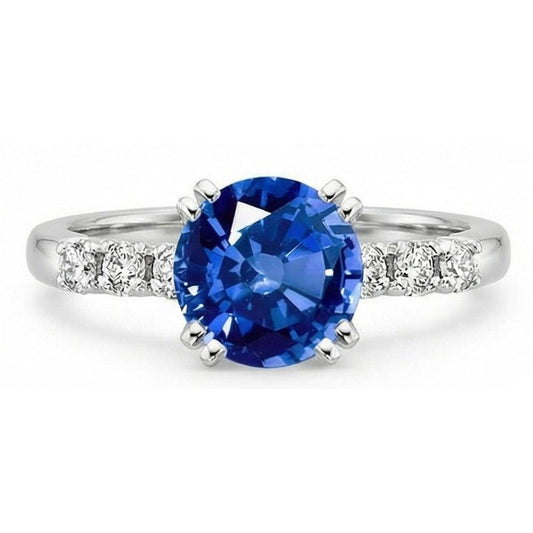 1 Carat blauer Saphir-Jubiläumsring