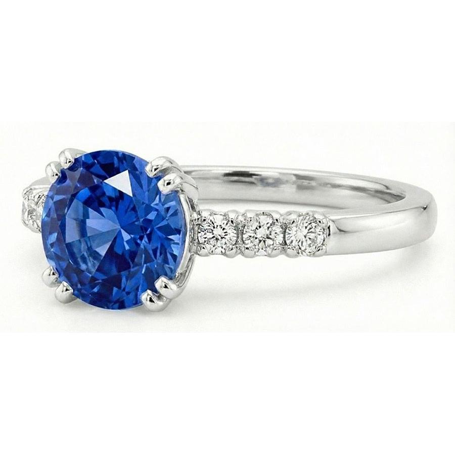 1 Carat blauer Saphir-Jubiläumsring
