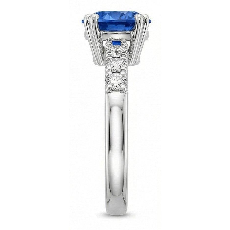 1 Carat blauer Saphir-Jubiläumsring