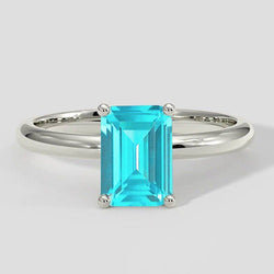 1 Karat Paraiba Solitär-Verlobungsring
