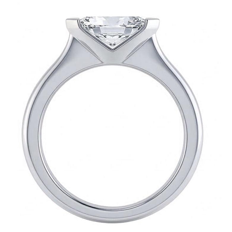 1,25 Karat Lünette Set Marquise Schliff Aus der Erde Abgebauter Natürlicher Diamant Ehering