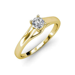 1.25 Karat Solitär-Echt Diamant-Verlobungsring Gelbgold 14K