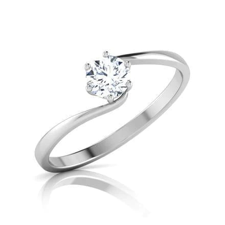 1.25 Kt Solitaire Echt Damen Rundschliff Diamant Ehering