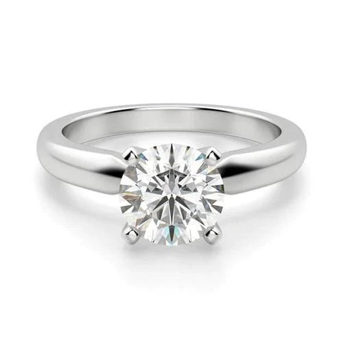 1.25 Kt Solitaire Rundschliff Echt Diamant Ehering Weißgold Schmuck