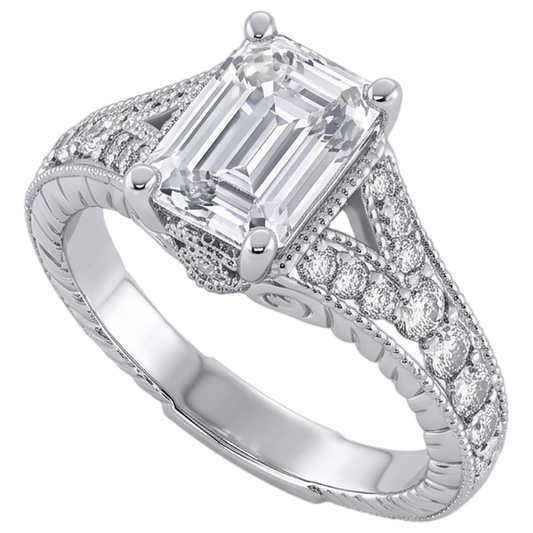 1,36 ct. Echt Aus der Erde Abgebauter Natürlicher Diamanten Verlobungsring Aus der Erde Abgebauter Natürlicher Diamant Weißgold