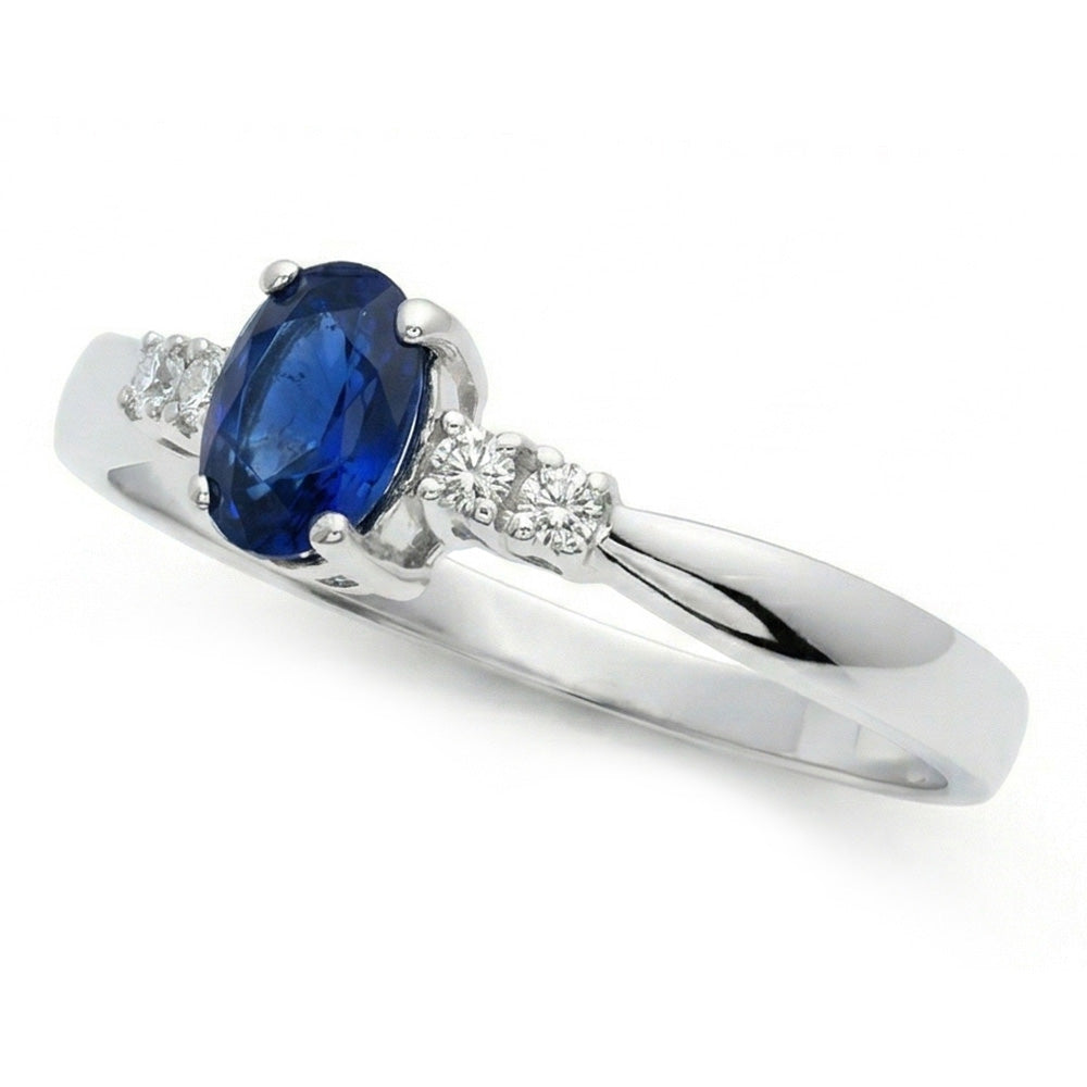 echter oval saphir 1.40Karat ring Detailansicht