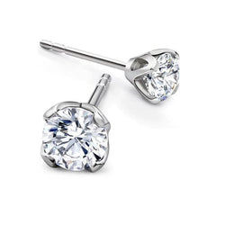 1.50 Carats Echt Diamanten Women Studs Earrings White Gold 14K