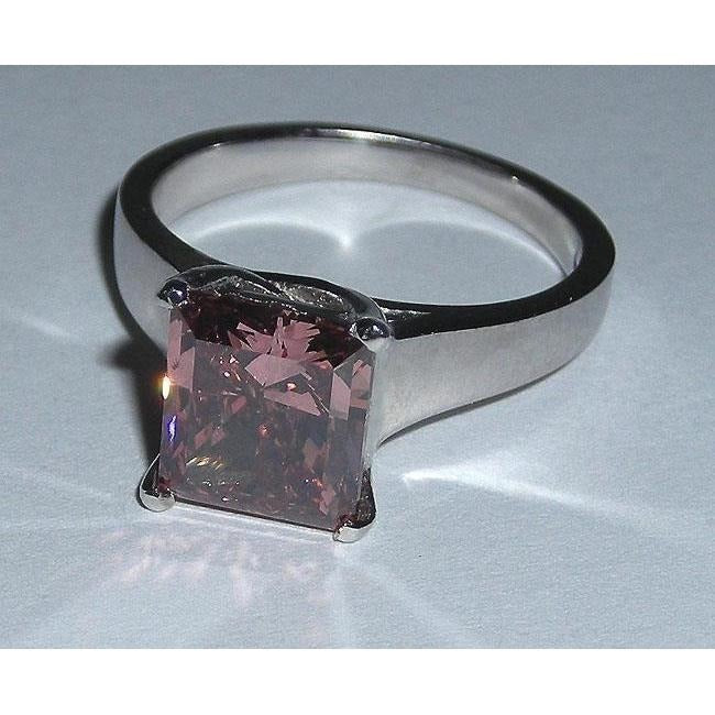 1.50 Karat Prinzessin Solitaire Rotem Rubin Verlobungs Ring