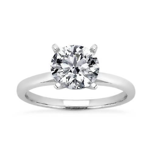 1.50 Karat Runder Brillanter Diamant Solitärring Echt Damen Schmuck