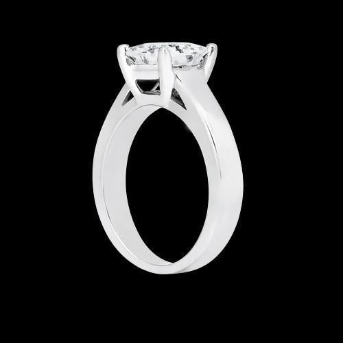 1.50 Karat Solitaire Prinzessin Echt Diamantring Weißgold 14K