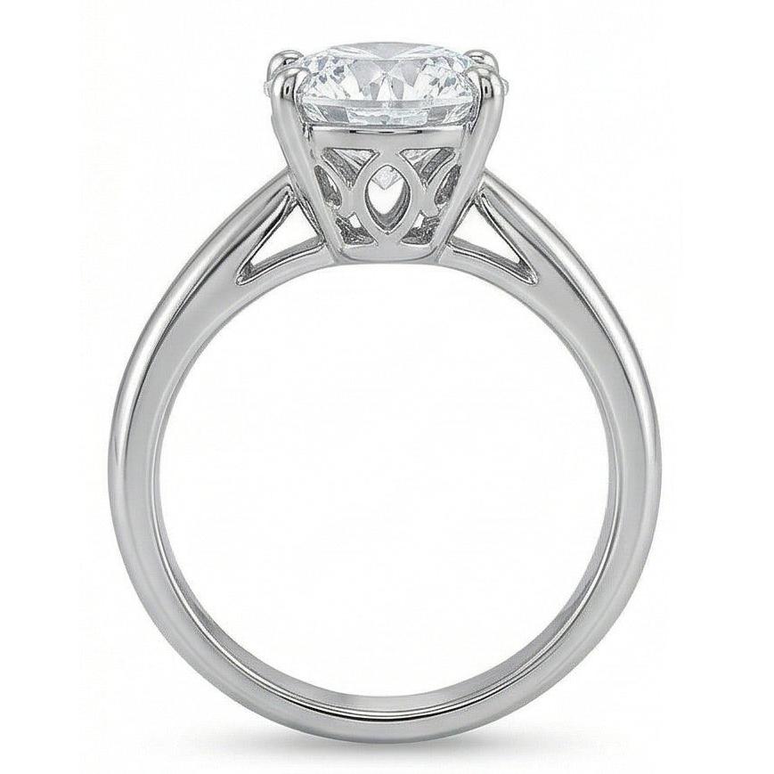 1,50 ct. Runder Echt Aus der Erde Abgebauter Natürlicher Diamant-Solitärring Weißgold 14K Schmuck