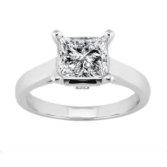 1.60 Karat Prinzessin Solitaire Echt Diamant-Verlobungsring