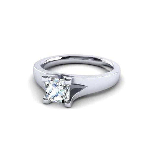 1.60 ct Solitär-Echt-Diamant-Verlobungsring im Prinzessin-Schliff