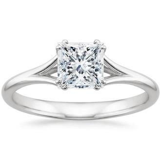 1.75 ct Solitaire Princess Schliff Natürlich Diamant Jubiläumsring Weißgold 14K