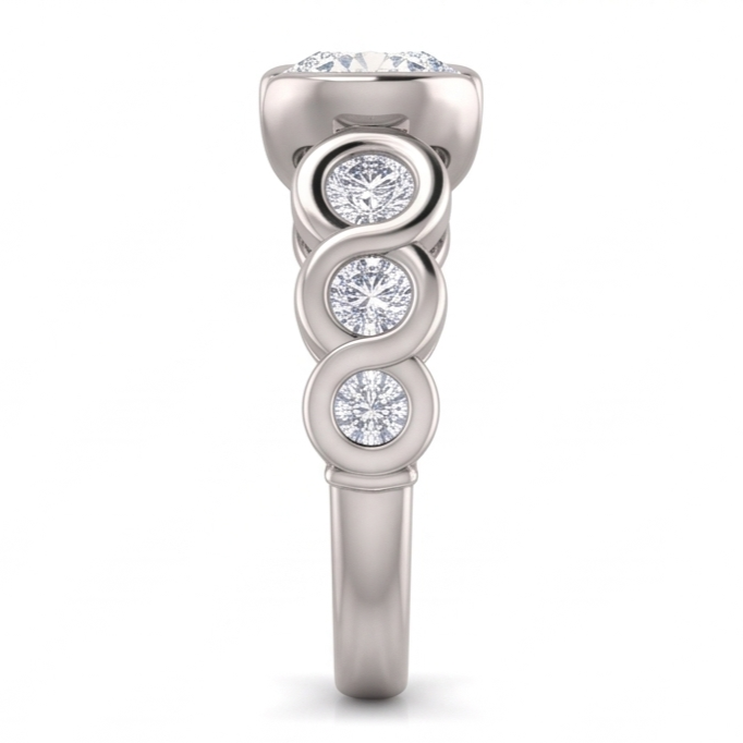 1,86 ct. Runder Brillant Echt Aus der Erde Abgebauter Natürlicher Diamanten Hochzeitstag Ring
