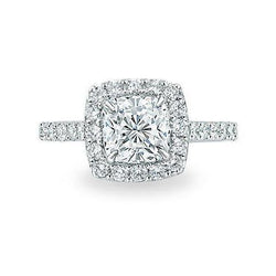 1.97 Karat Echt Aus der Erde Abgebauter Natürlicher Diamanten Verlobungsring Weißgold 14K