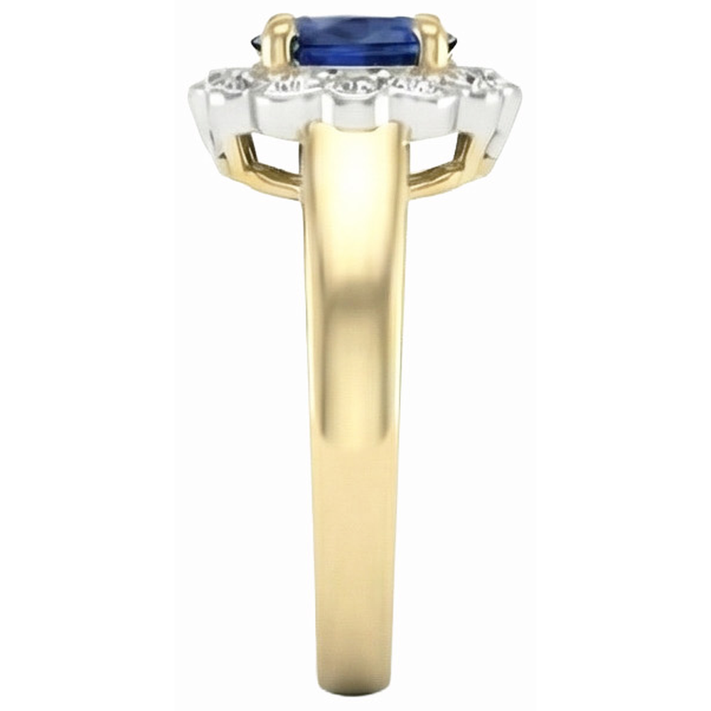 echter oval saphir 2.26Karat ring Detailansicht