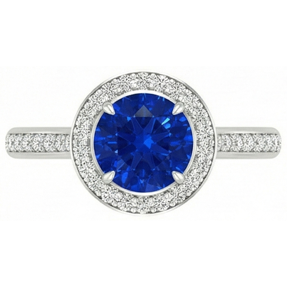 echter round diamant 1.50Karat ring Seitenansicht