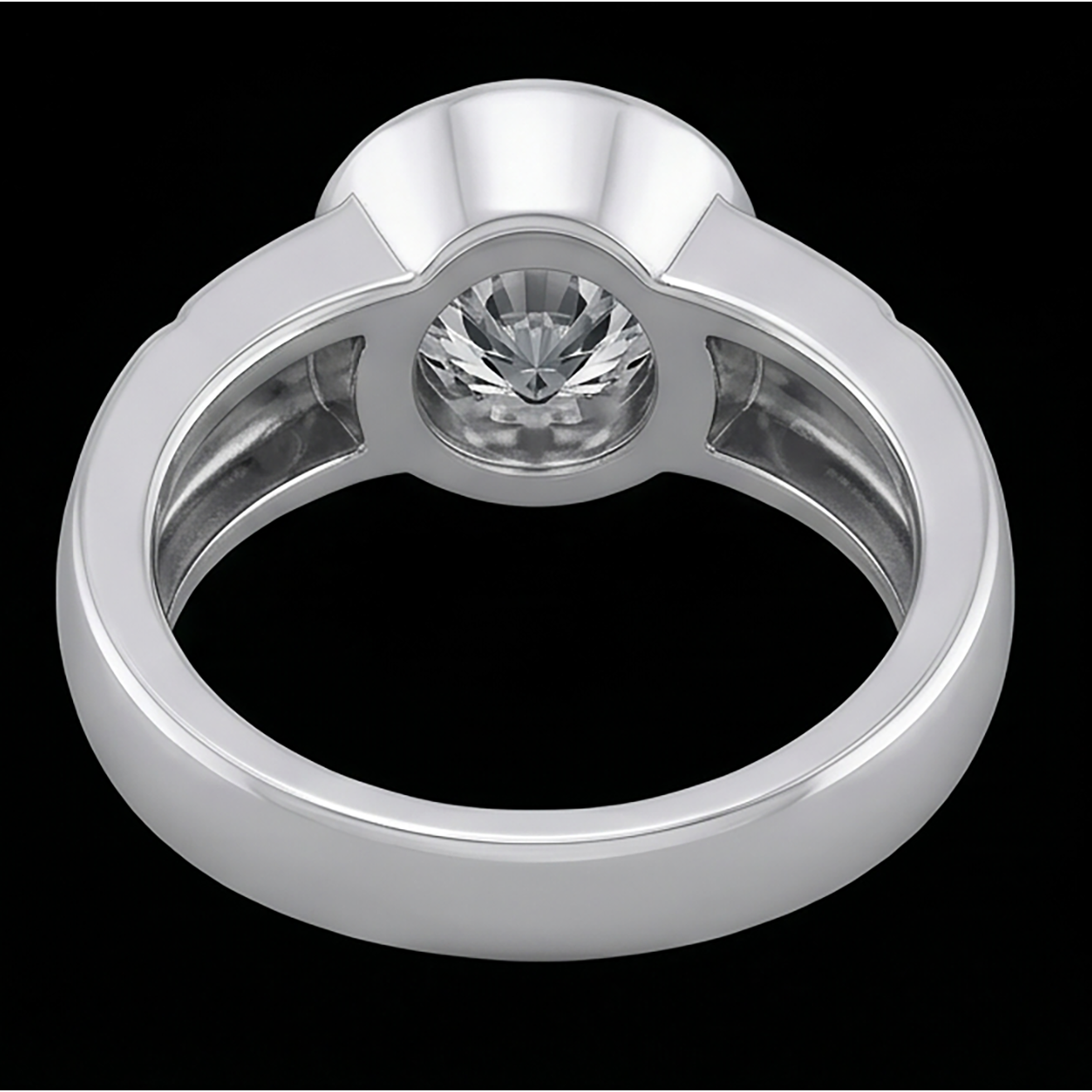 2.50 Karat Natürliche Aus der Erde Abgebauter Natürlicher Diamant Solitärring H Si1 Herrenschmuck