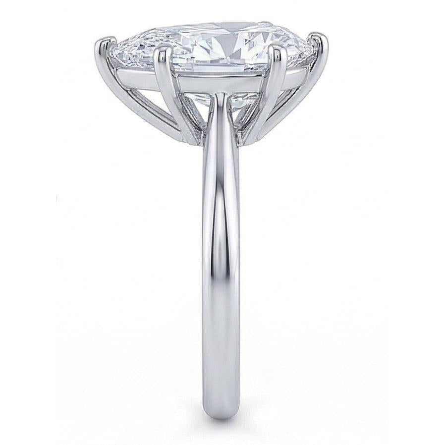 2.50 Karat Solitär-Echt Aus der Erde Abgebauter Natürlicher Diamant-Verlobungsring im Birnenschliff