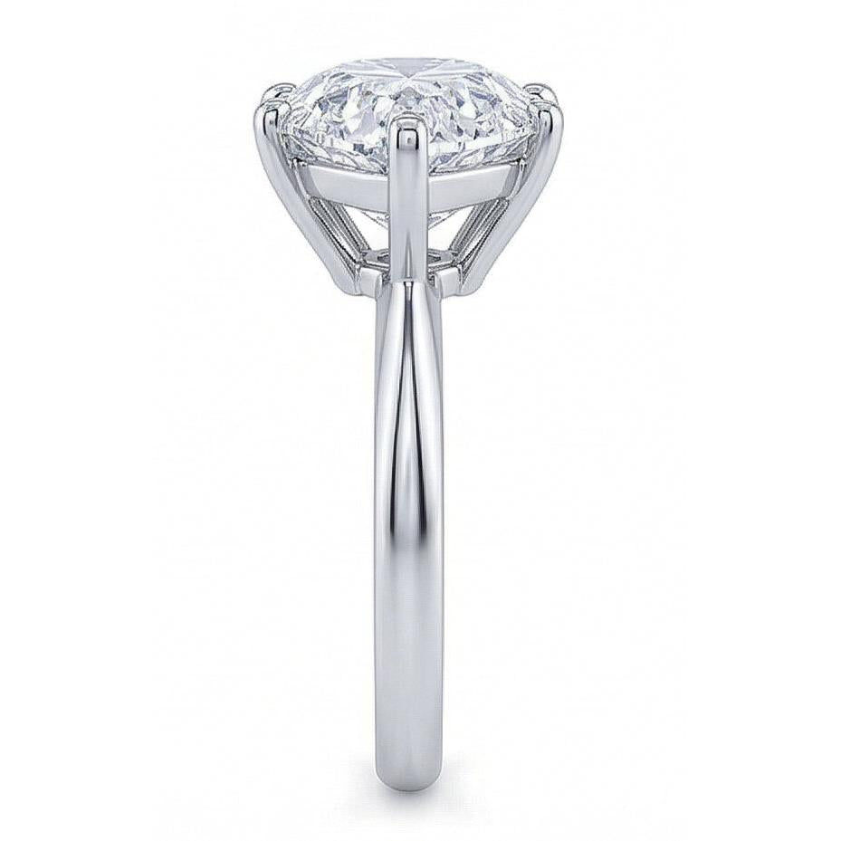 2.50 Karat Solitär-Echt Aus der Erde Abgebauter Natürlicher Diamant-Verlobungsring im Birnenschliff