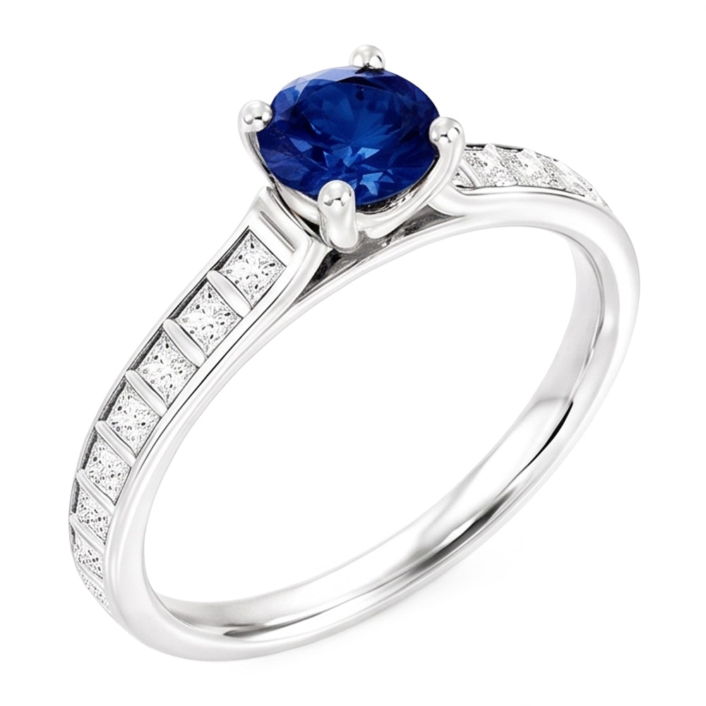 2 Carat echter Ceylon-Saphir-Damenring