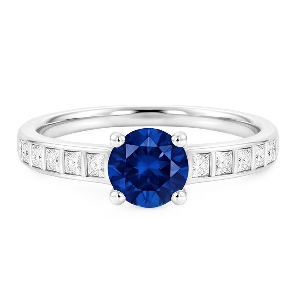 2 Carat echter Ceylon-Saphir-Damenring