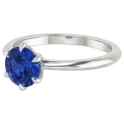 2 Ct echter Saphir-Solitärring