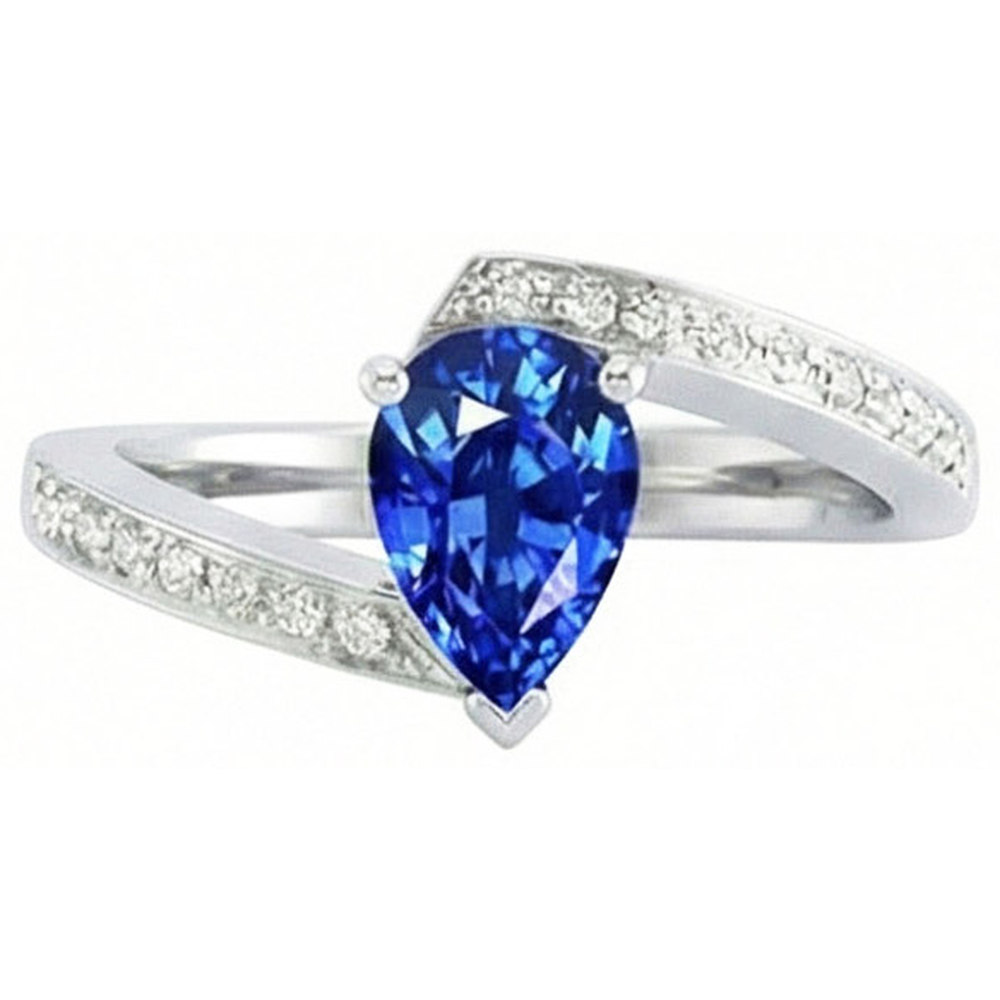 2 Ct spannungsähnlicher Saphirring