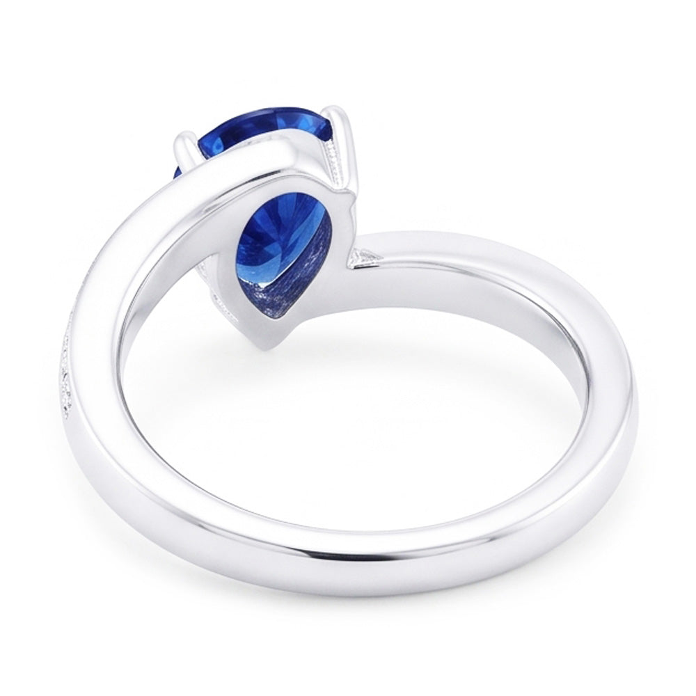 2 Ct spannungsähnlicher Saphirring