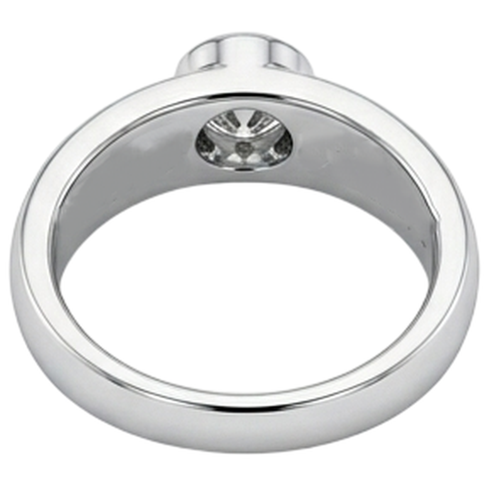 2 Karat Echt Aus der Erde Abgebauter Natürlicher Diamanten Verlobungsring Herrenband Weißgold 14K