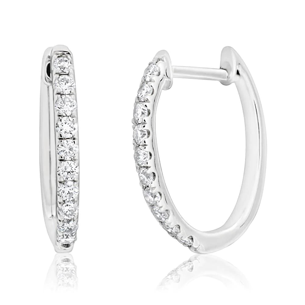 2 Karat Echt Diamant-Ohrringe mit Rundschliff für Damen