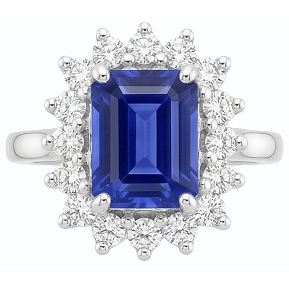 echter round diamant 2Karat ring Detailansicht