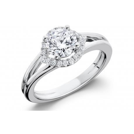 2 Karat Natürliche Diamanten Hochzeit Halo Ring Schmuck