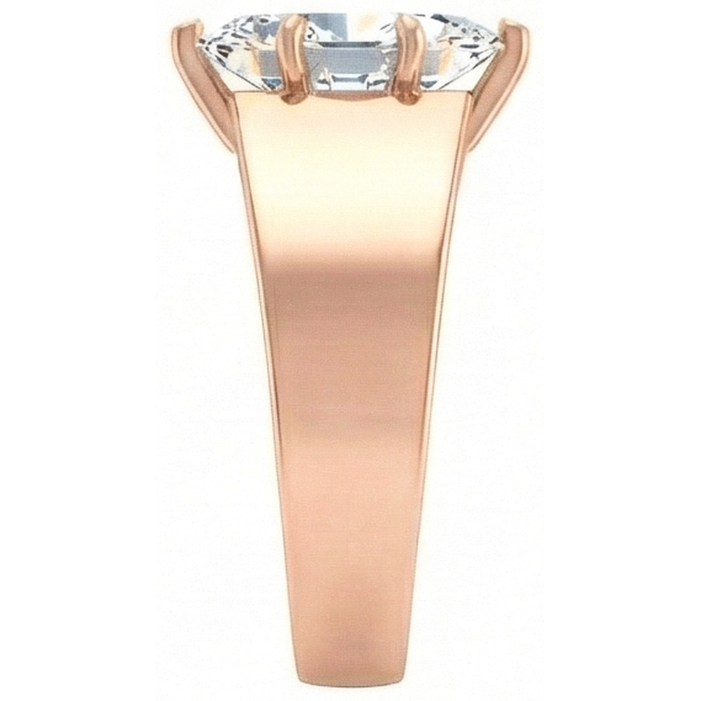 2 Karat Roségold Verlobungsring mit Marquise-Echt-Aus der Erde Abgebauter Natürlicher Diamant