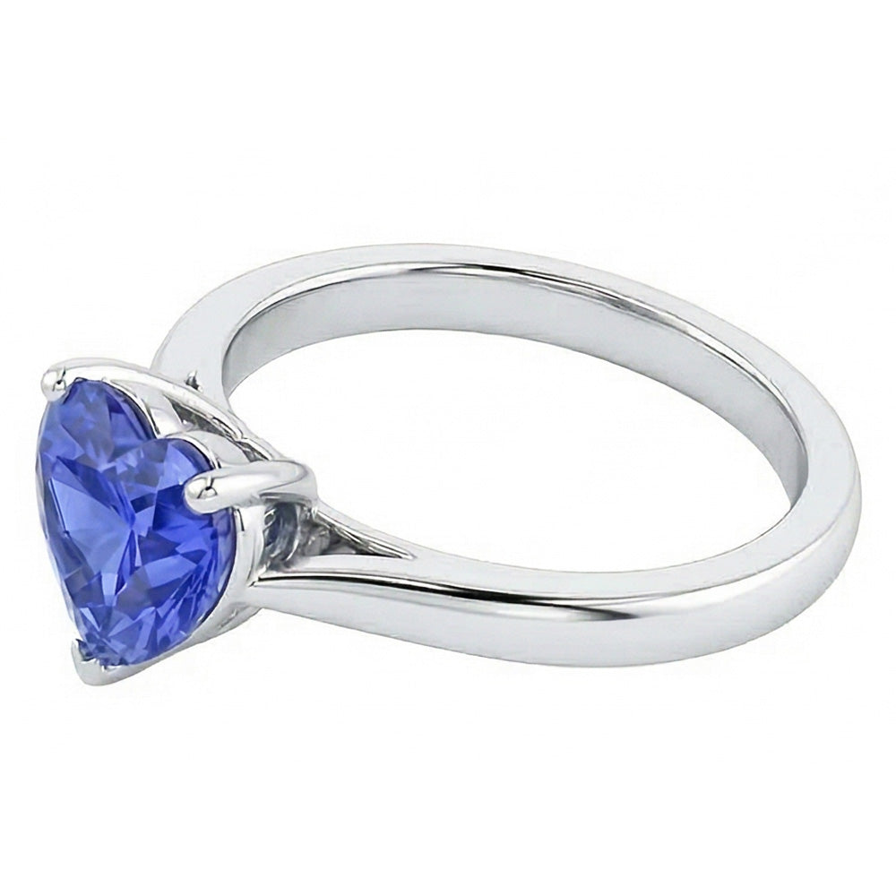 echter heart diamant 2Karat ring Draufsicht