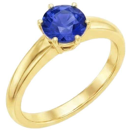 echter round diamant 2Karat ring Vorderansicht
