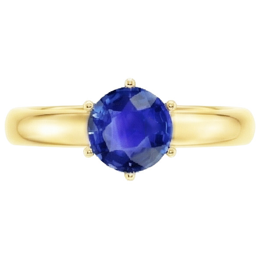 echter round diamant 2Karat ring Seitenansicht
