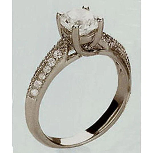 2 Karat Vintage-Stil Natürlich Diamant-Verlobungsring 