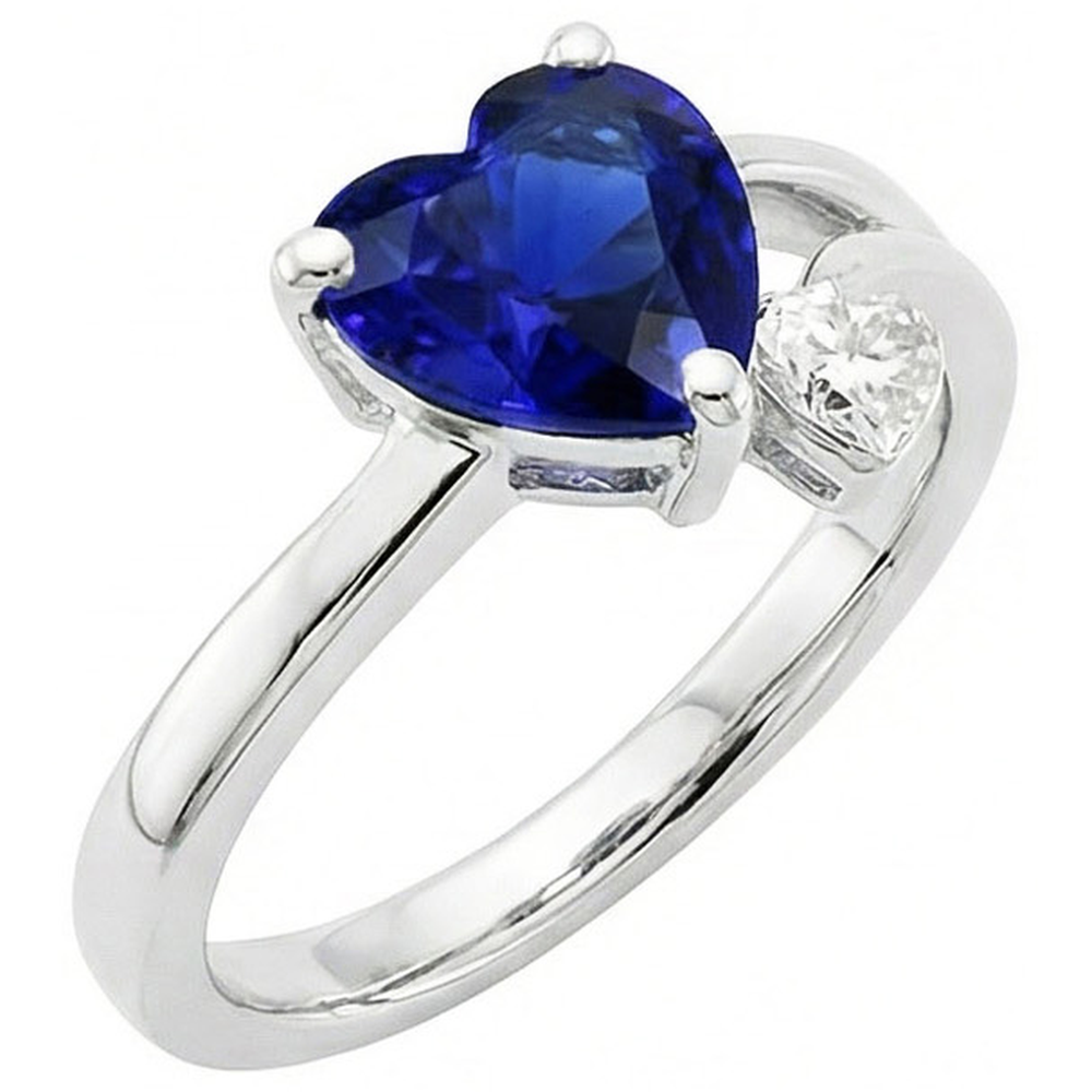 echter heart diamant 2.25Karat ring Detailansicht