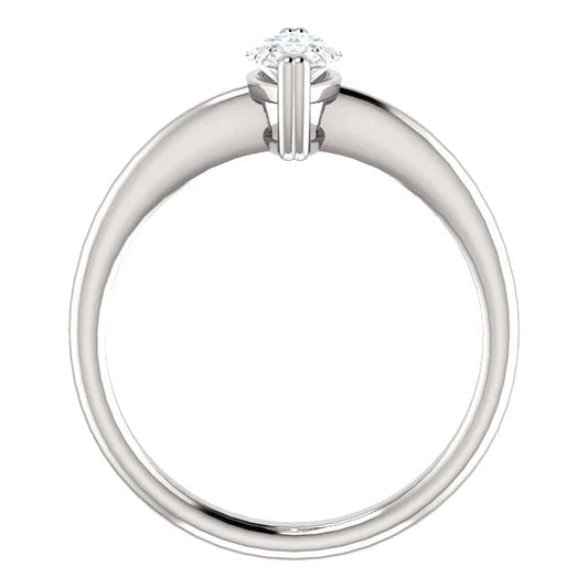 2 ct Marquise-Echt Diamant-Ehering