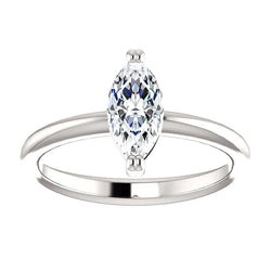 2 ct Marquise-Echt Diamant-Ehering