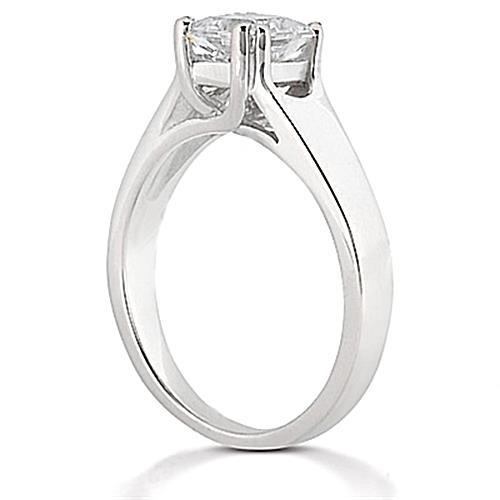 2 ct. E Vvs1 Echt Diamantring Solitär Princess Cut Gold