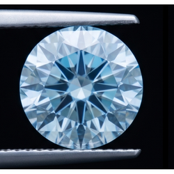 2 Karat Rundschliff Blau Verstärkter Loser Echter Diamant