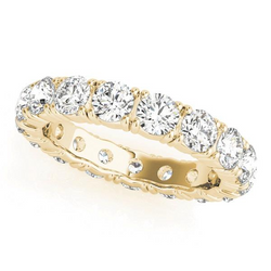 14K Gelbgold Eternity Band mit Diamant – 0,15 Karat