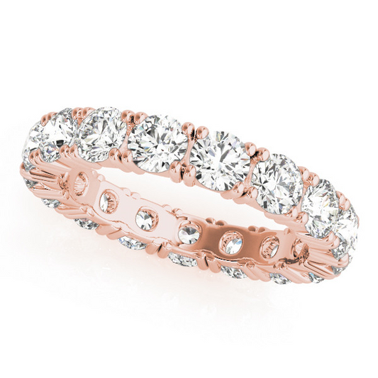 Rund-Brillant Brillant Ring in 14K Roségold – Hauptansicht