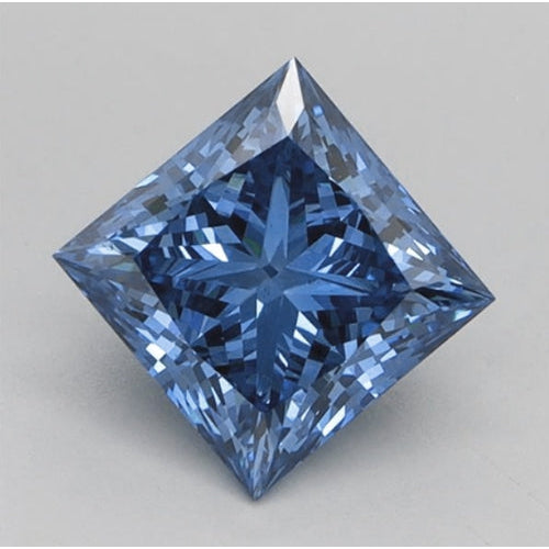 2,50 Karat loser, natürlicher blauer Diamant im Prinzessschliff, Farbe F, Reinheit VS1
