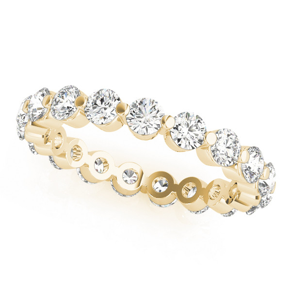 Brillant Rund-Brillant Eternity Band in 14 Karat Gelbgold – Hauptansicht