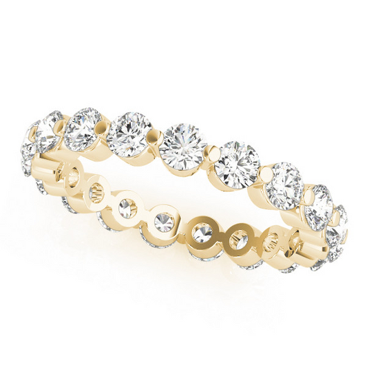 Brillant Rund-Brillant Eternity Band in 14 Karat Gelbgold – Hauptansicht